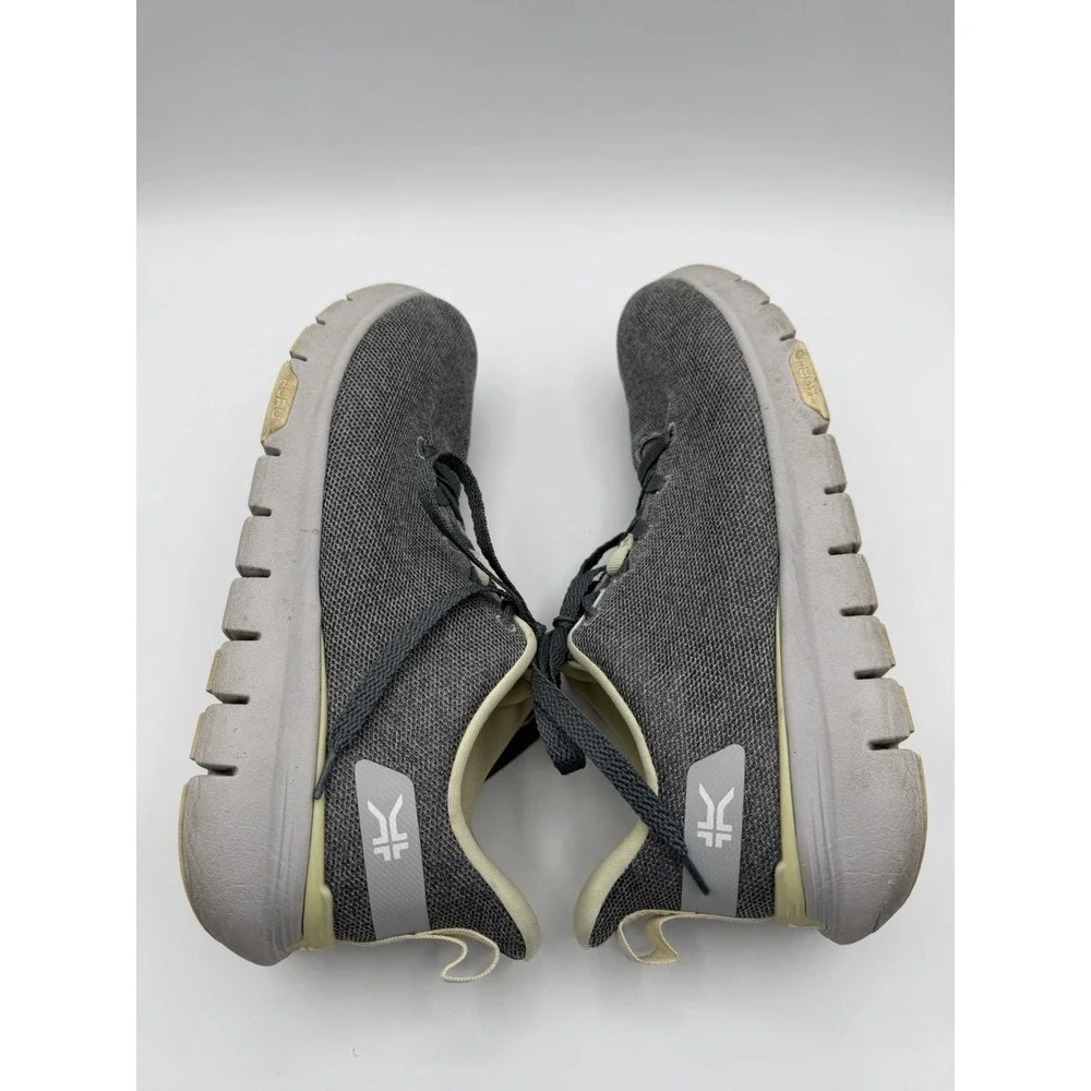 Women's Kuru Flex Via Dove Gray/Pale Lime Walking Shoes Size 9.5 Medium